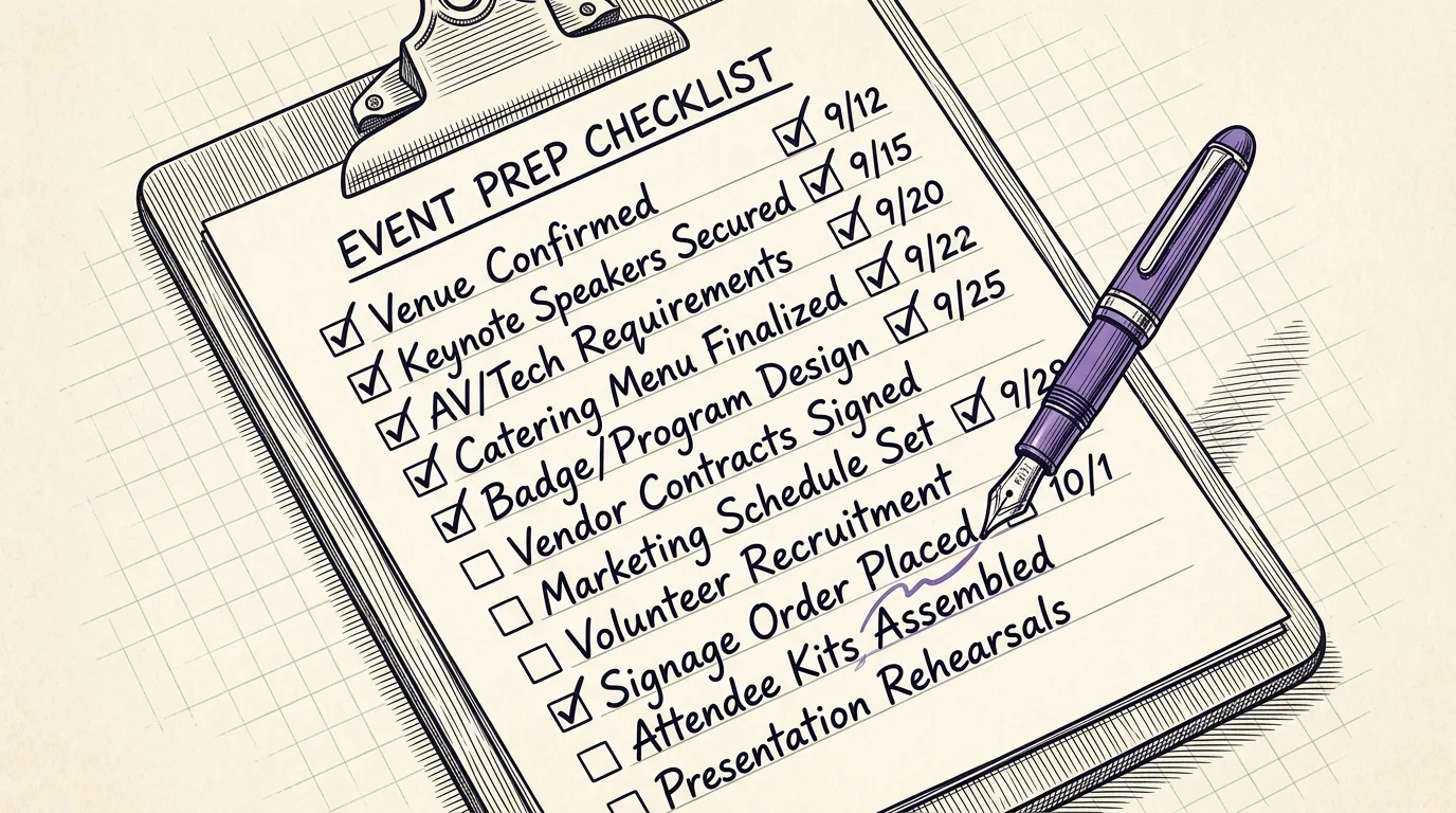 The First-Time Convention Organizer's Complete Checklist